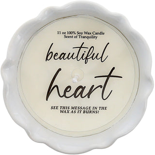 Kind Heart 11 oz - 100% Soy Wax Reveal Candle
Scent: Tranquility