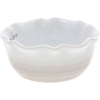 Love 4.5" Ceramic Bowl with Bamboo Spoon