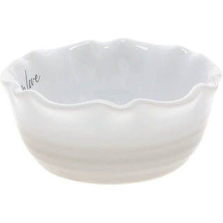 Love 4.5" Ceramic Bowl with Bamboo Spoon
