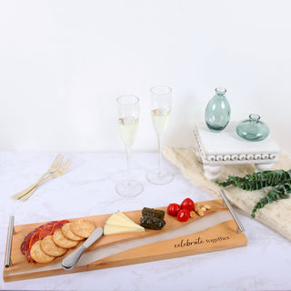 Celebrate Together 21" Wood & Resin Cheese/Bread Board Set
