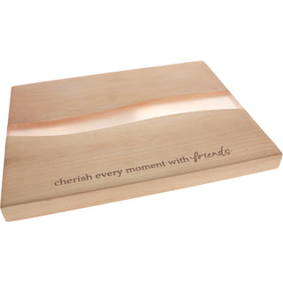 Friends 9" Wood & Resin Cheese/Bread Board Set