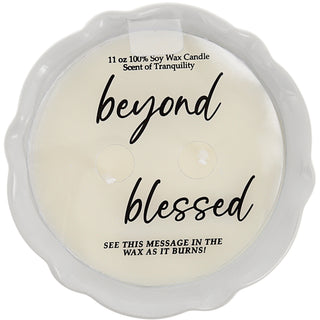 Blessings 11 oz - 100% Soy Wax Reveal Candle
Scent: Tranquility