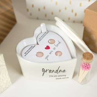 Grandma 8 oz - 100% Soy Wax Reveal Triple Wick Candle with Matches Scent: Vanilla