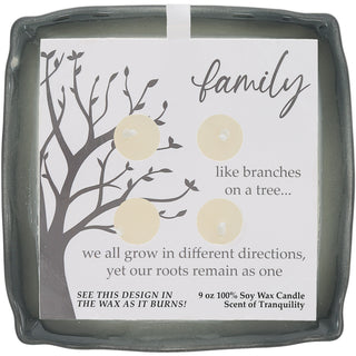 Family 9 oz - 100% Soy Wax Reveal Candle Scent: Tranquility