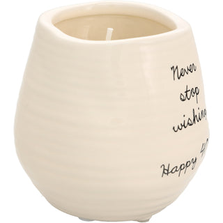 Happy 40th 8 oz - 100% Soy Wax Candle Scent: Serenity