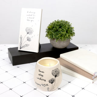 Happy 40th 8 oz - 100% Soy Wax Candle Scent: Serenity