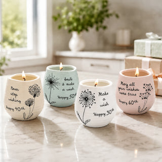 Happy 50th 8 oz - 100% Soy Wax Candle Scent: Serenity