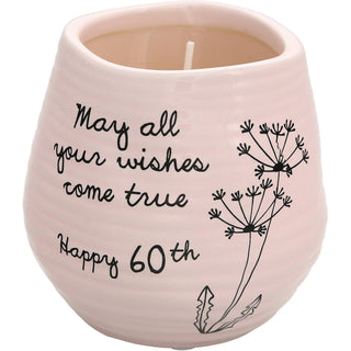 Happy 60th 8 oz - 100% Soy Wax Candle
Scent: Serenity