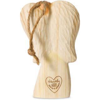 Love  4.5" Angel Ornament Holding Heart