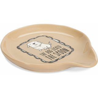 Dog Licked the Spoon 5" Spoon Rest