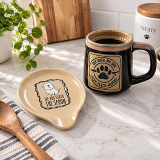 Dog Licked the Spoon 5" Spoon Rest