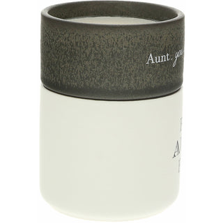 Aunt Stacking Mug and Candle Set 100% Soy Wax Scent: Tranquility