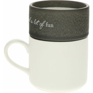 Aunt Stacking Mug and Candle Set 100% Soy Wax Scent: Tranquility