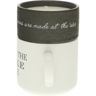 Lake Stacking Mug and Candle Set 100% Soy Wax Scent: Tranquility