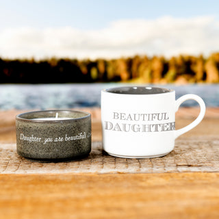 Daughter Stacking Mug and Candle Set
100% Soy Wax Scent: Tranquility
