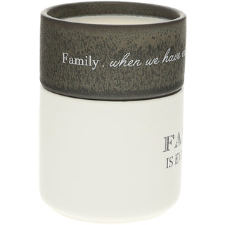 Family Stacking Mug and Candle Set 100% Soy Wax Scent: Tranquility