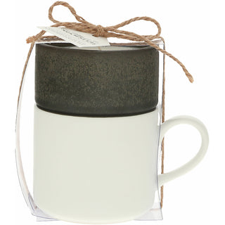 Family Stacking Mug and Candle Set 100% Soy Wax Scent: Tranquility