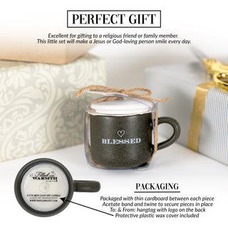 Blessed 2 oz Mini Mug 100% Soy Wax Candle
Scent: Tranquility
