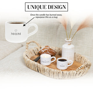 Mom 2 oz Mini Mug 100% Soy Wax Candle
Scent: Tranquility