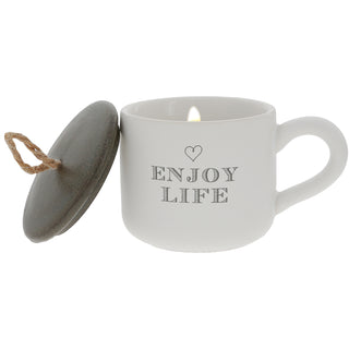Enjoy Life 2 oz Mini Mug 100% Soy Wax Candle
Scent: Tranquility