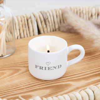 Friend 2 oz Mini Mug 100% Soy Wax Candle
Scent: Tranquility