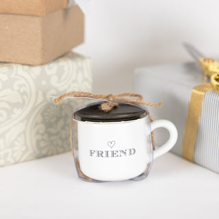 Friend 2 oz Mini Mug 100% Soy Wax Candle
Scent: Tranquility