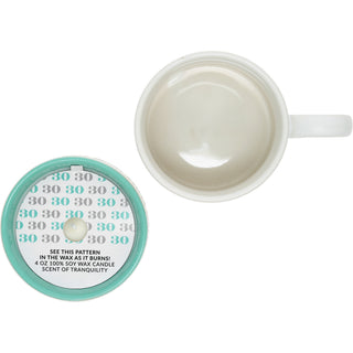30 Stacking Mug and Candle Set 100% Soy Wax Scent: Tranquility