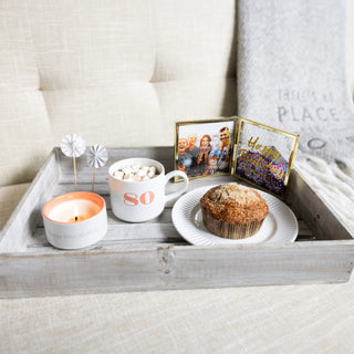 80 Stacking Mug and Candle Set 100% Soy Wax Scent: Tranquility