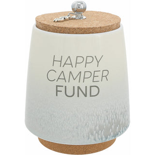 Happy Camper 6.5" Ceramic Savings Bank