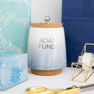 Boat 6.5" Ceramic Savings Bank