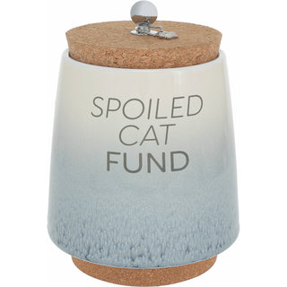 Spoiled Cat 6.5" Ceramic Savings Bank