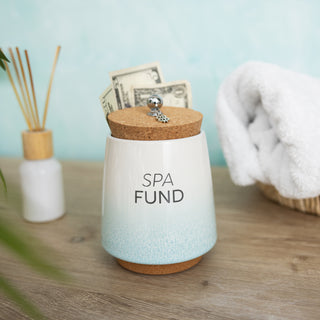 Spa & Massage 6.5" Ceramic Savings Bank