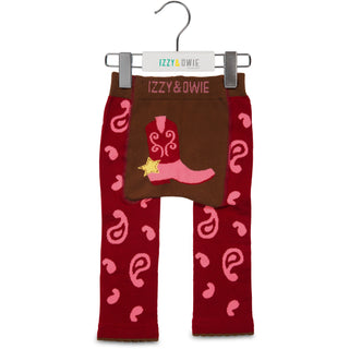 Red and Pink Cowgirl Baby Leggings