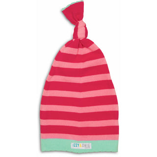 Pink Stripe 0-12 Month Baby Hat