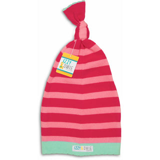 Pink Stripe 0-12 Month Baby Hat