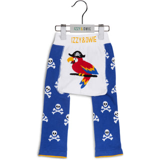 Blue Pirate Parrot 6-12 Months Baby Leggings
