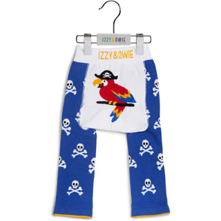 Blue Pirate Parrot 6-12 Months Baby Leggings