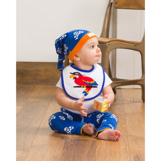 Blue Pirate Parrot 6-12 Months Baby Leggings