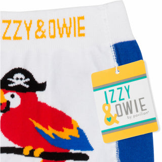Blue Pirate Parrot 6-12 Months Baby Leggings