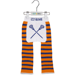 Orange and Blue Lacrosse 6-12 Months Baby Leggings