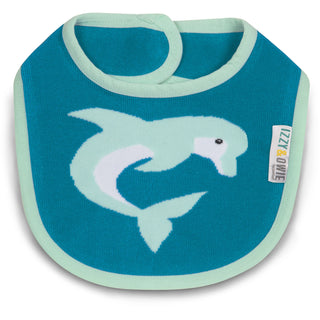 Blue Dolphin  Baby Bib