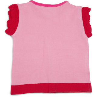 Pink and Coral 6-12 Months Ruffle T-Shirt
