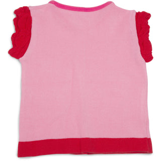 Pink and Coral 6-12 Months Ruffle T-Shirt