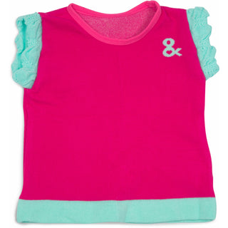 Magenta & Mint 6-12 Months Ruffle T-Shirt