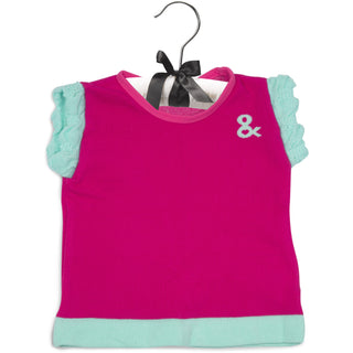 Magenta & Mint 6-12 Months Ruffle T-Shirt
