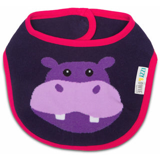 Purple Hippo  Baby Bib