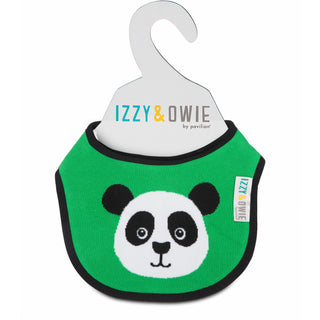 Bamboo Green Panda  Baby Bib