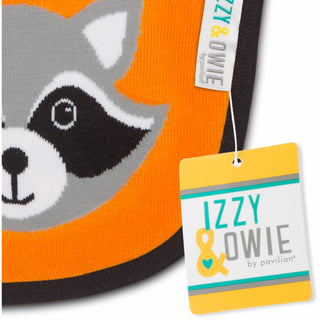 Orange Raccoon  Baby Bib