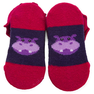 Purple Hippo 0-12 Sock