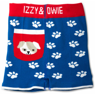 Red and Blue Puppy 6-12 Months Baby Shorts